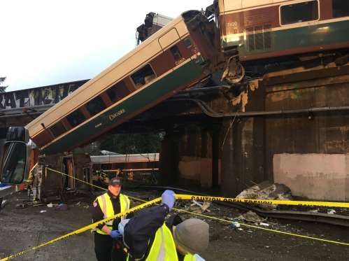 ‘Multiple fatalities’ in Amtrak train derailment onto I-5 south of Seattle